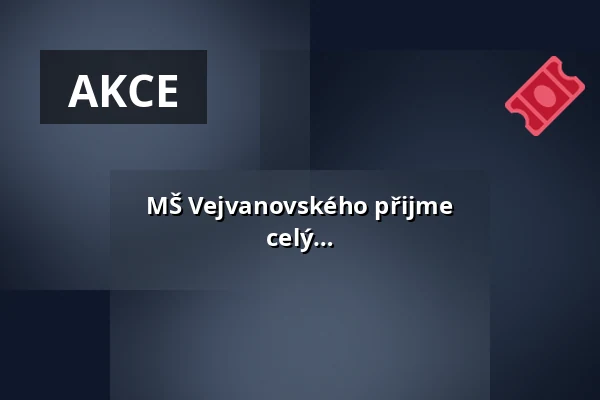 MŠ Vejvanovského přijme  zaměstnance/kyni na pozici  uklízeče/ky - celý úvazek — Radotín / Jižní Město / Malešice, Praha