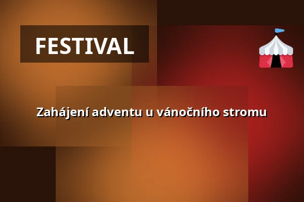 Zahájení adventu u vánočního stromu — Sklepní ulička, Hnanice