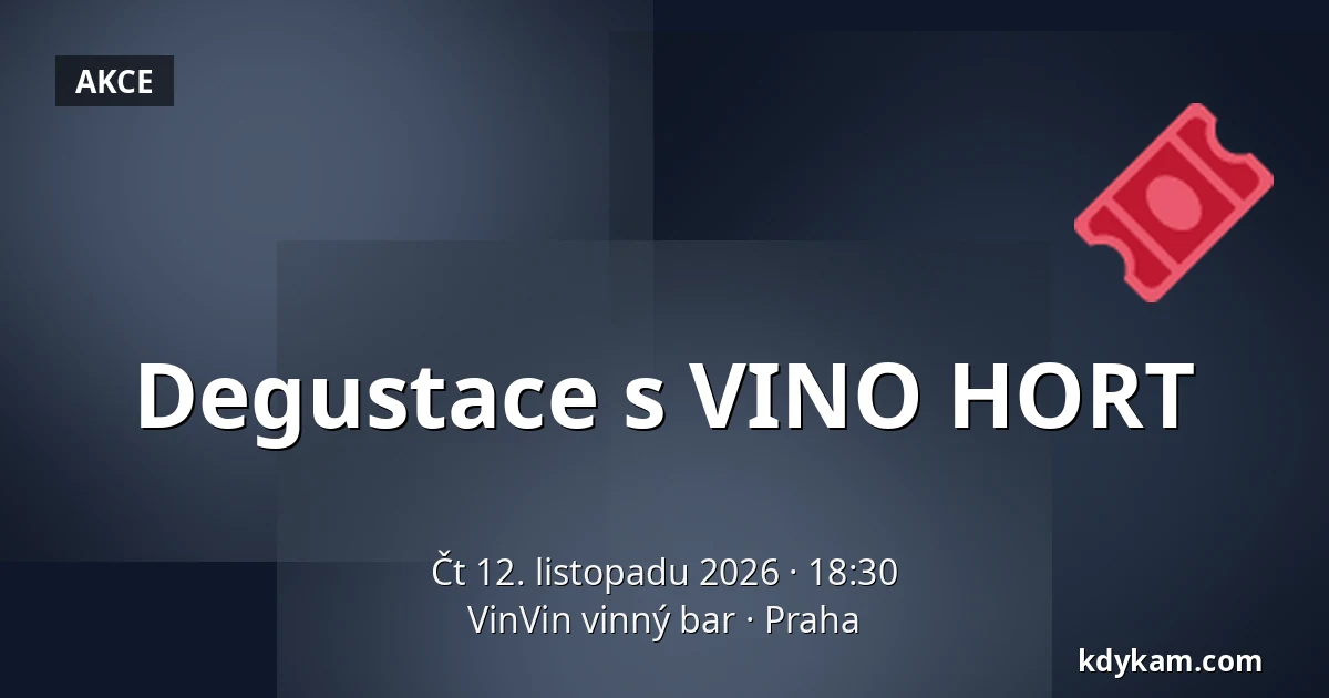 Degustace s VINO HORT — VinVin vinný bar, Praha