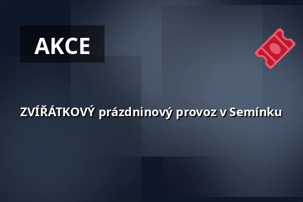 ZVÍŘÁTKOVÝ prázdninový provoz v Semínku — SEV Toulcův dvůr, Praha