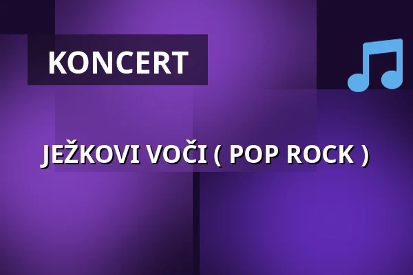 JEŽKOVI VOČI ( POP ROCK ) — Městský stadion Václava Šperla v Dobrušce, Dobruška