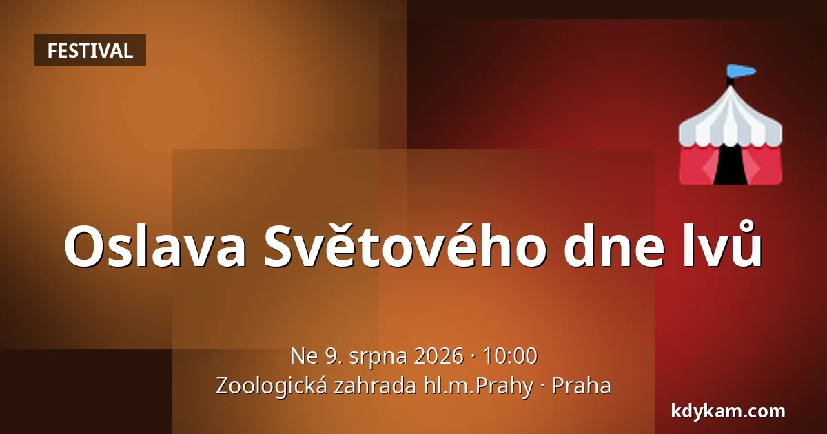 Oslava Světového dne lvů — Zoologická zahrada hl.m.Prahy, Praha