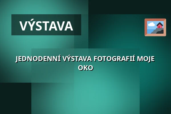 JEDNODENNÍ VÝSTAVA FOTOGRAFIÍ MOJE OKO — Oblastní muzeum v Chomutově, radnice, Chomutov