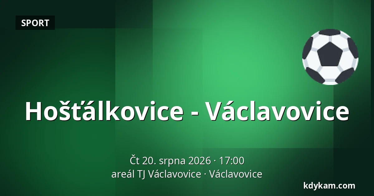 Hošťálkovice - Václavovice — areál TJ Václavovice, Václavovice