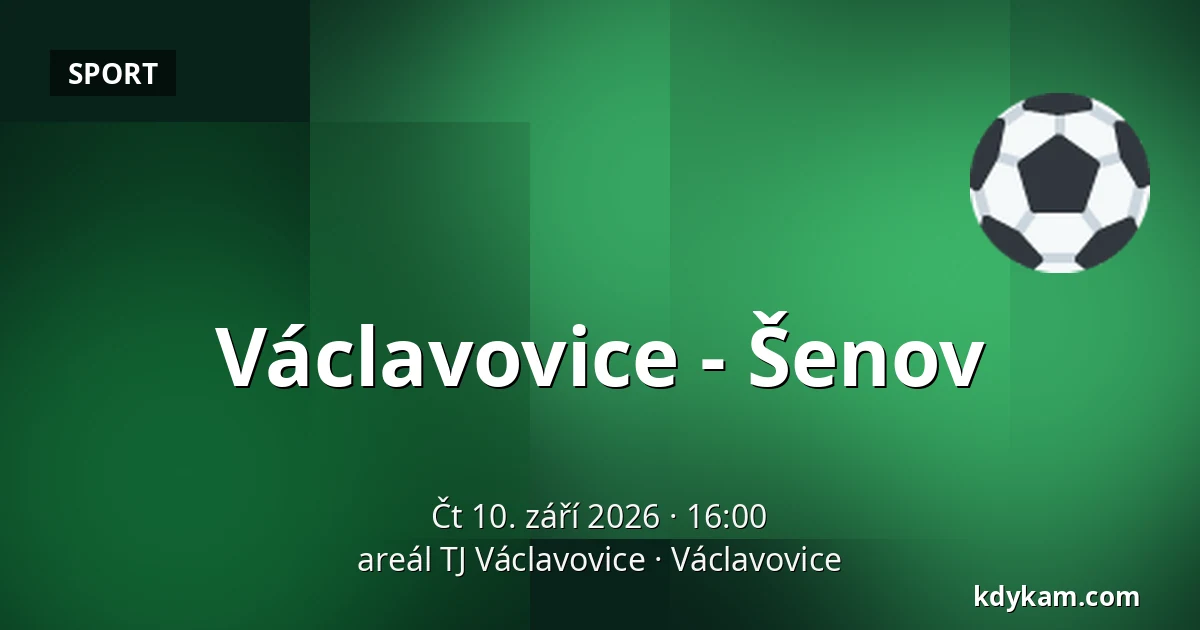 Václavovice - Šenov — areál TJ Václavovice, Václavovice