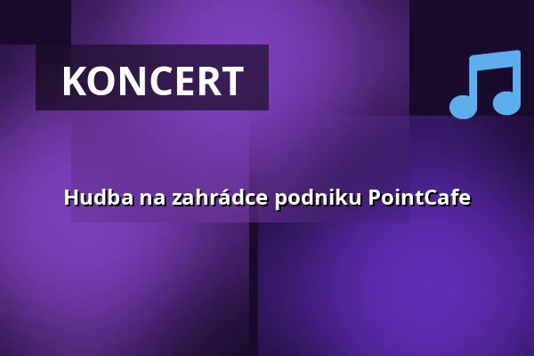 Hudba na zahrádce podniku PointCafe — Úřad městské části Brno-střed, Brno