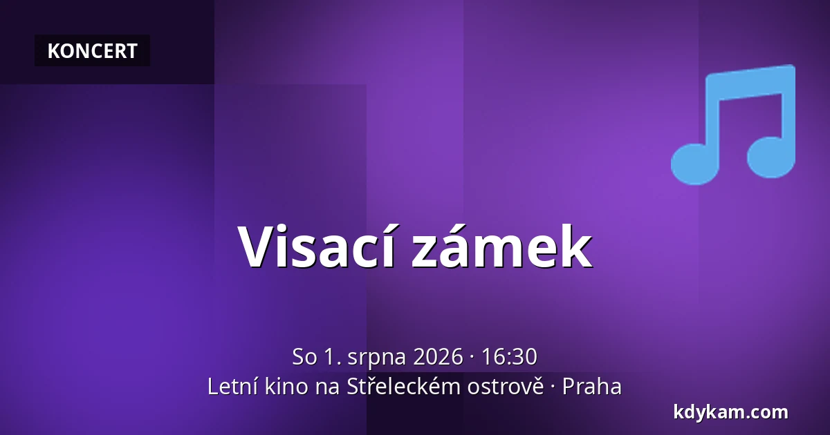Visací zámek — Letní kino na Střeleckém ostrově, Praha
