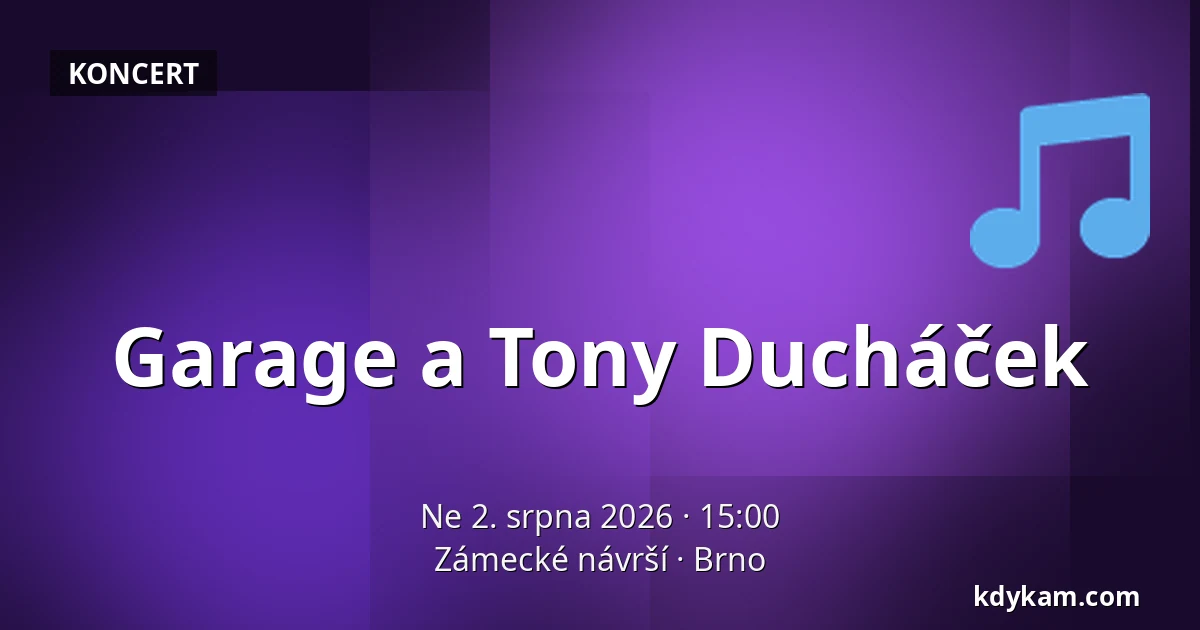 Garage a Tony Ducháček — Zámecké návrší, Brno