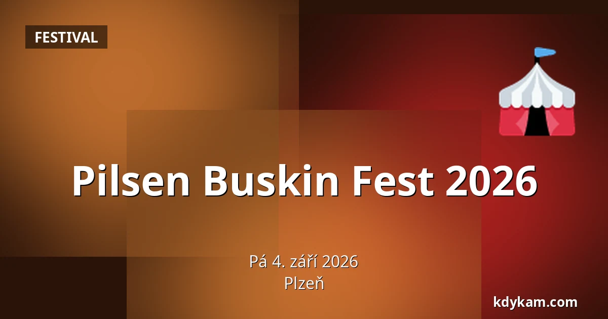 Pilsen Buskin Fest 2026 — Plzeň