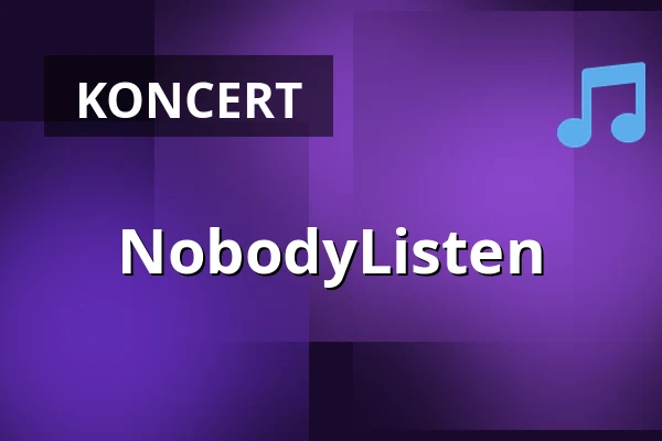 NobodyListen — Tenisový stadion Praha Štvanice, Praha