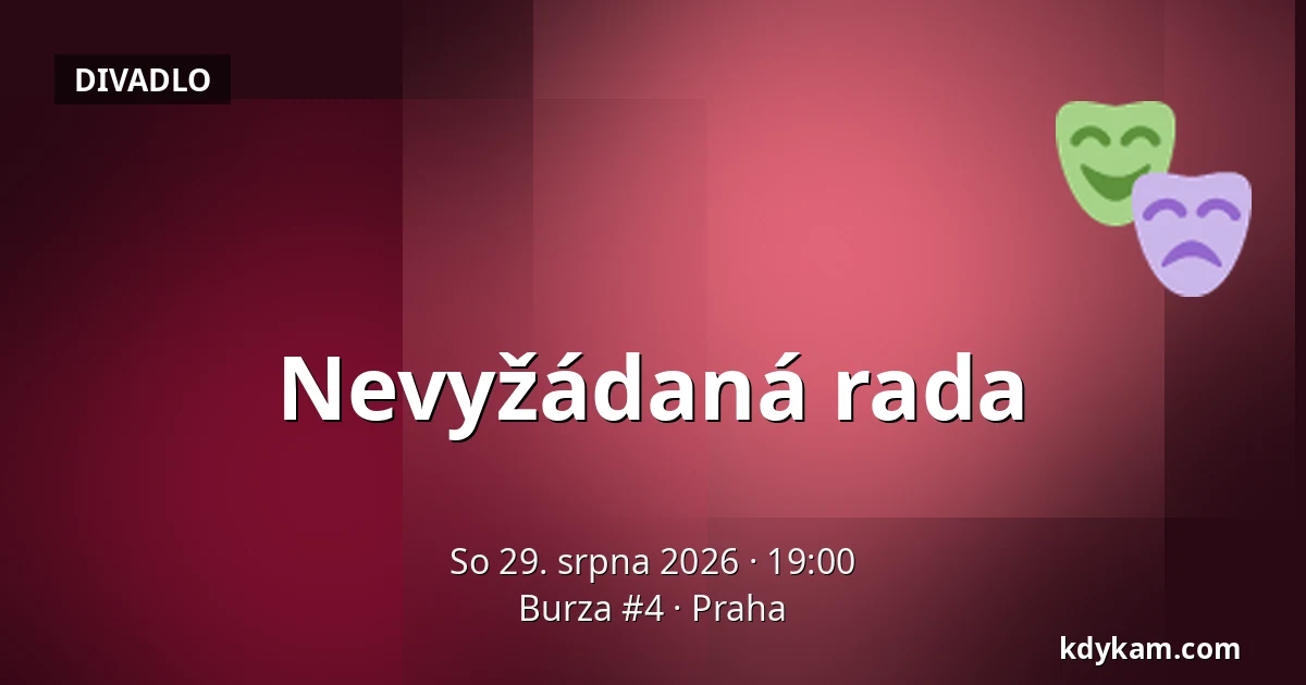 Nevyžádaná rada — Burza #4, Praha