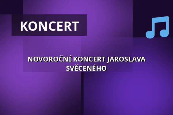 NOVOROČNÍ KONCERT JAROSLAVA SVĚCENÉHO — Koupaliště Na Skalkách, Velešín