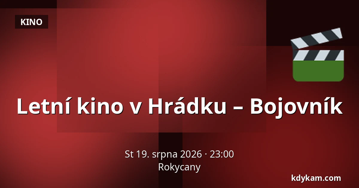 Letní kino v Hrádku – Bojovník — Rokycany