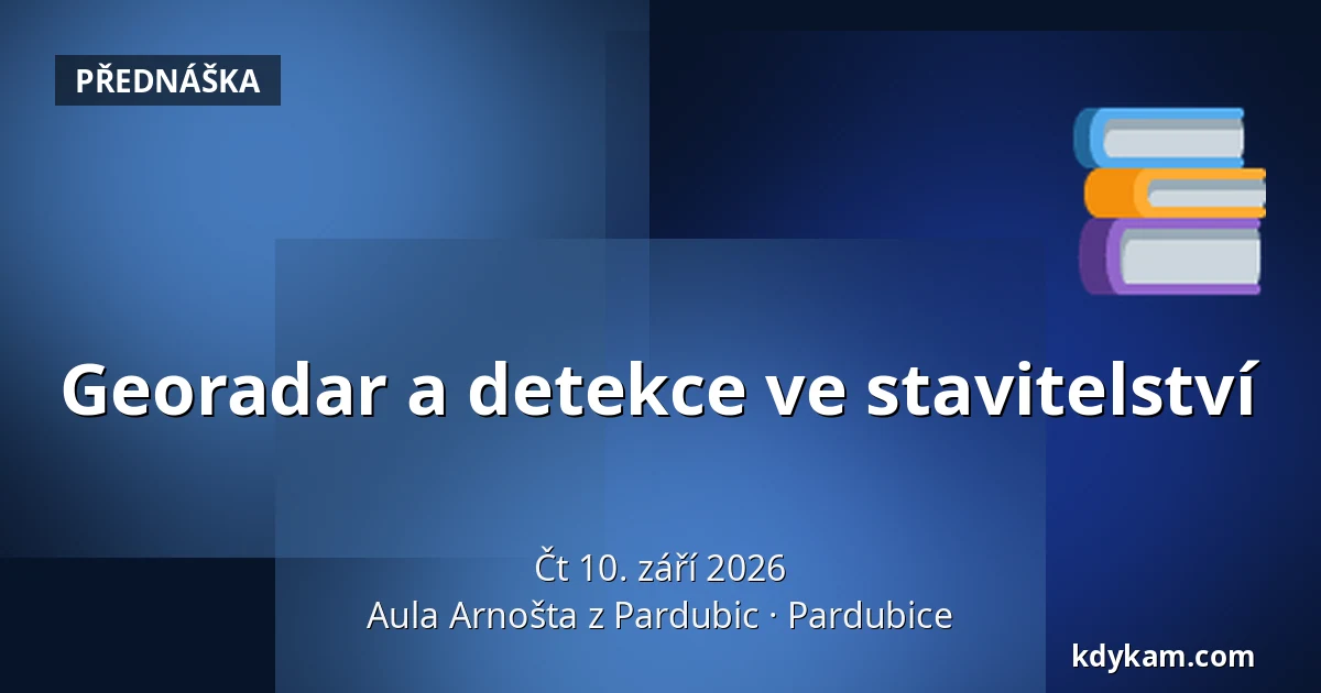 Georadar a detekce ve stavitelství — Aula Arnošta z Pardubic, Pardubice