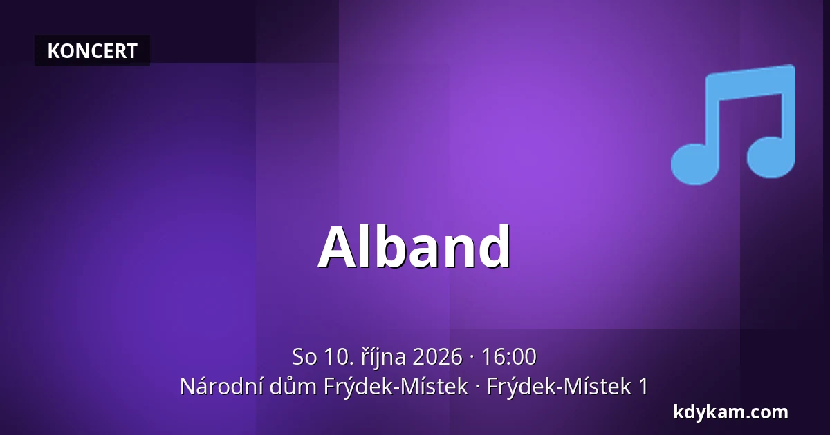 Alband — Národní dům Frýdek-Místek, Frýdek-Místek 1