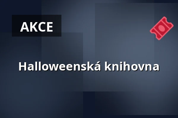 Halloweenská knihovna — Městská knihovna Polička, Polička