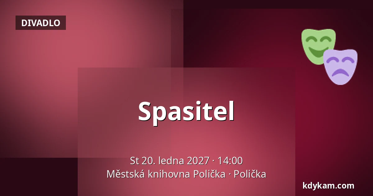 Spasitel — Městská knihovna Polička, Polička