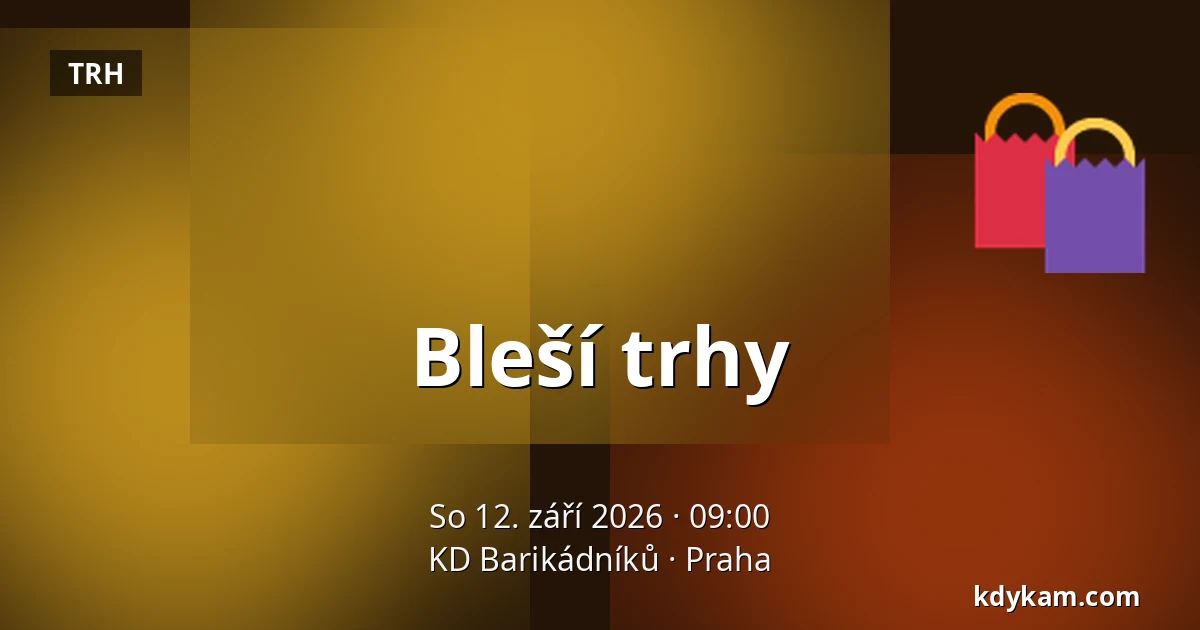 Bleší trhy — KD Barikádníků, Praha