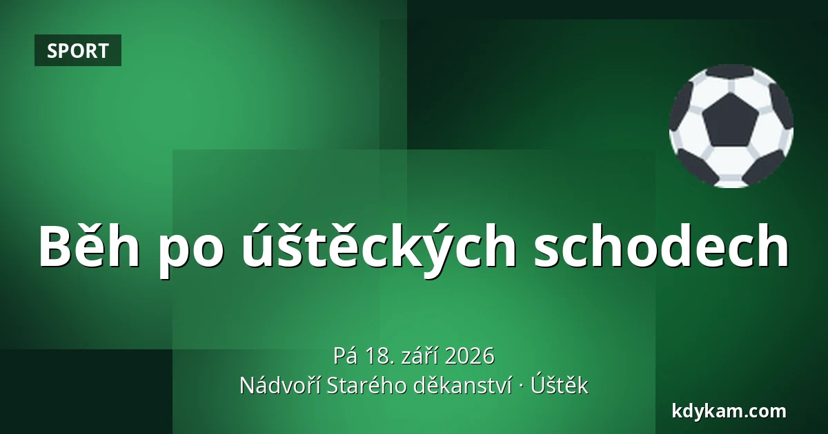 Běh po úštěckých schodech — Nádvoří Starého děkanství, Úštěk