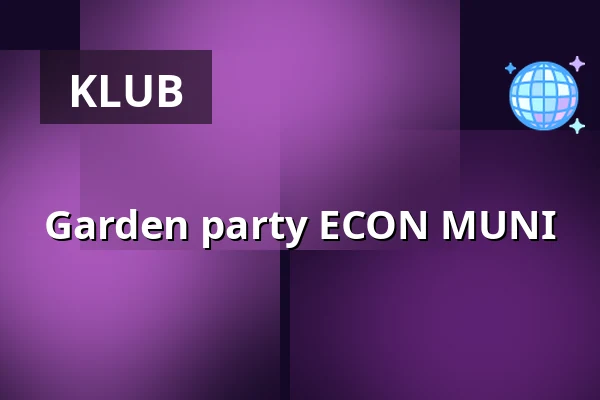 Garden party ECON MUNI — Úřad městské části Brno-střed, Brno