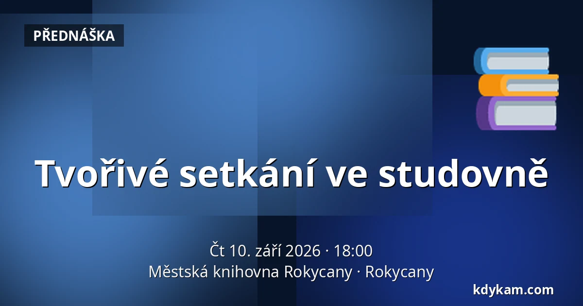 Tvořivé setkání ve studovně — Městská knihovna Rokycany, Rokycany