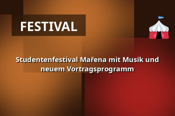 Studentenfestival Mařena mit Musik und neuem Vortragsprogramm — 45 000 l: Objem pro angažovanou architekturu, Brünn