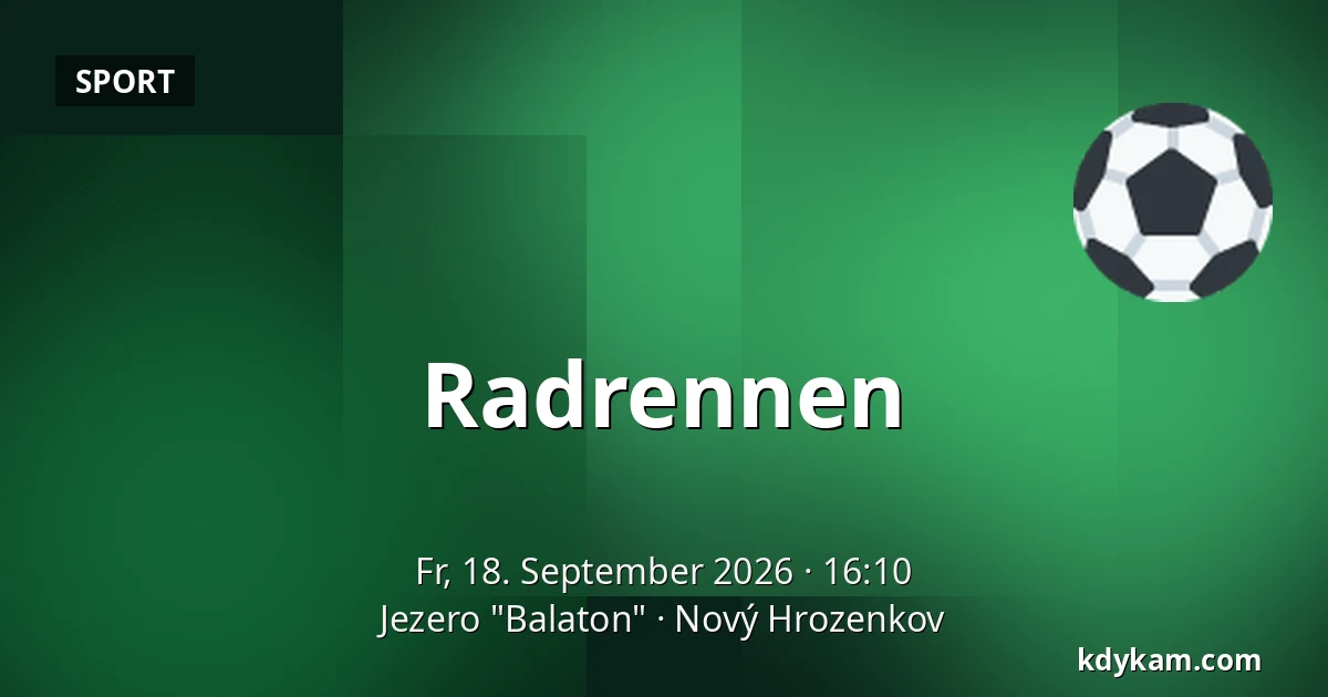 Radrennen — Jezero "Balaton", Nový Hrozenkov