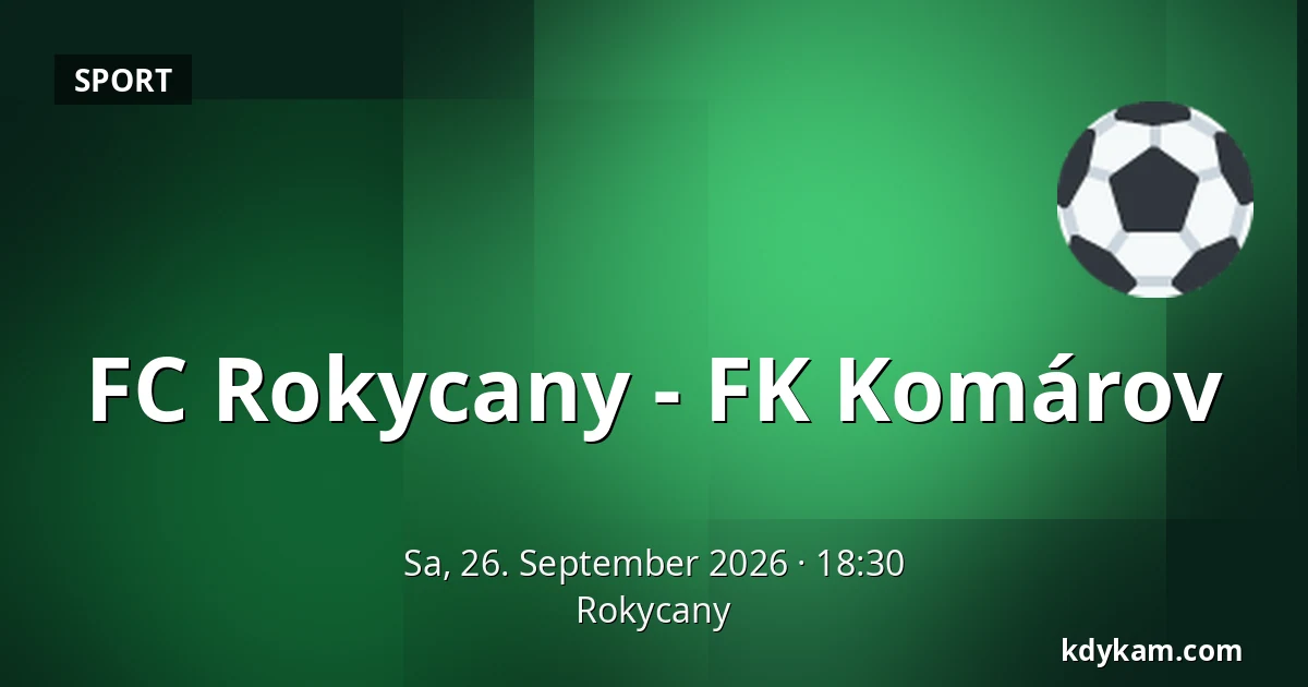 FC Rokycany - FK Komárov — Rokycany