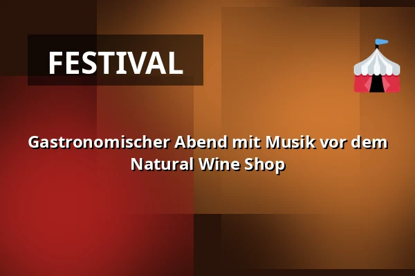Gastronomischer Abend mit Musik vor dem Natural Wine Shop — Úřad městské části Brno-střed, Brünn