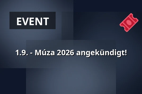 1.9. - Múza 2026 angekündigt! — Divadlo Pod lampou, Pilsen