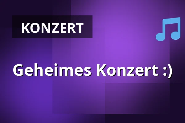 Geheimes Konzert :) — Kulturní dům Střelnice, Vrchlabí