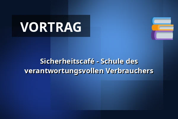 Sicherheitscafé - Schule des verantwortungsvollen Verbrauchers — KC Kamenice, Kamenice