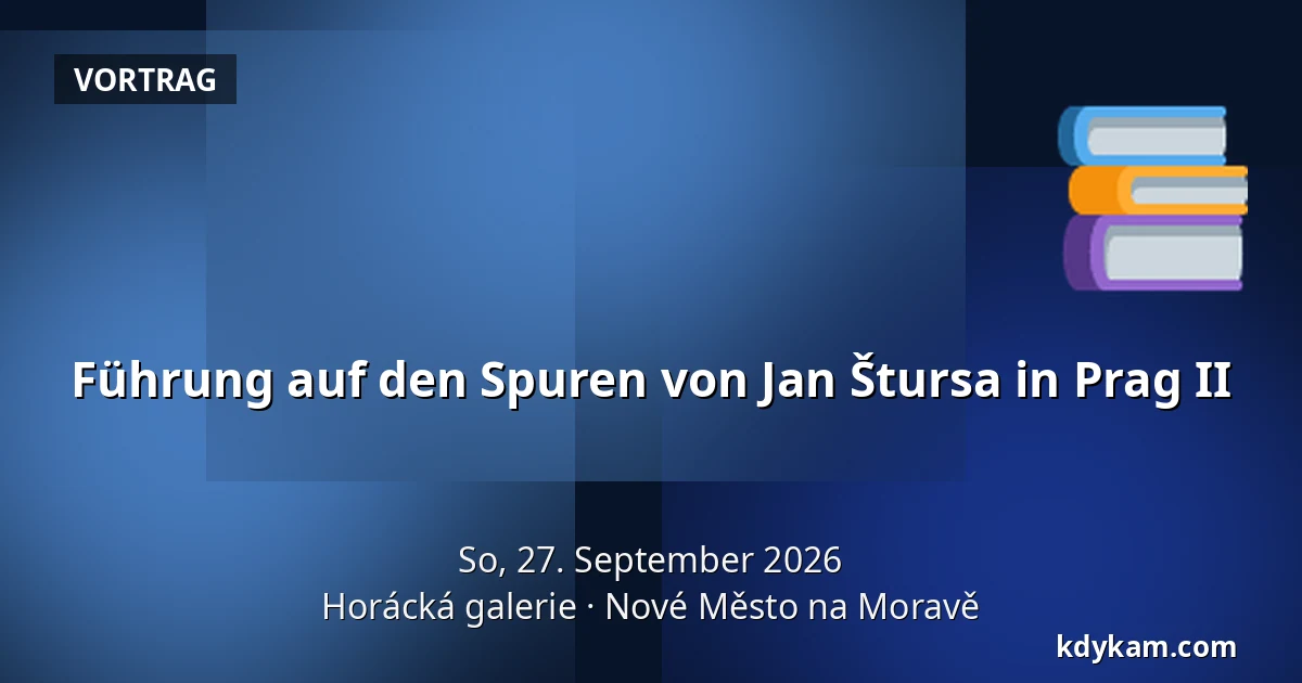 Führung auf den Spuren von Jan Štursa in Prag II — Horáck Galerie, Nové Město na Moravě