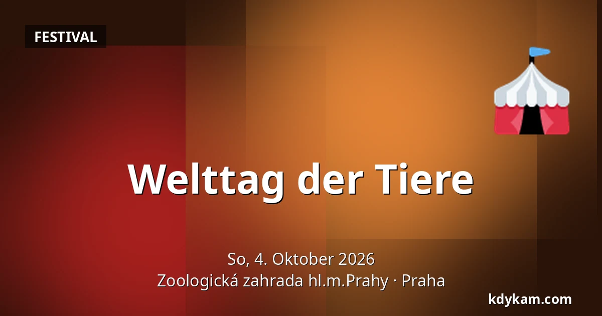 Welttag der Tiere — Zoologischer Garten Prag, Prag