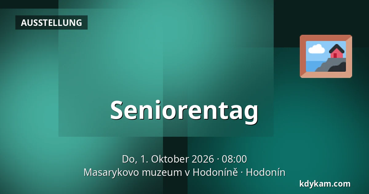 Seniorentag — Masaryk-Museum in Hodonín, Hodonín