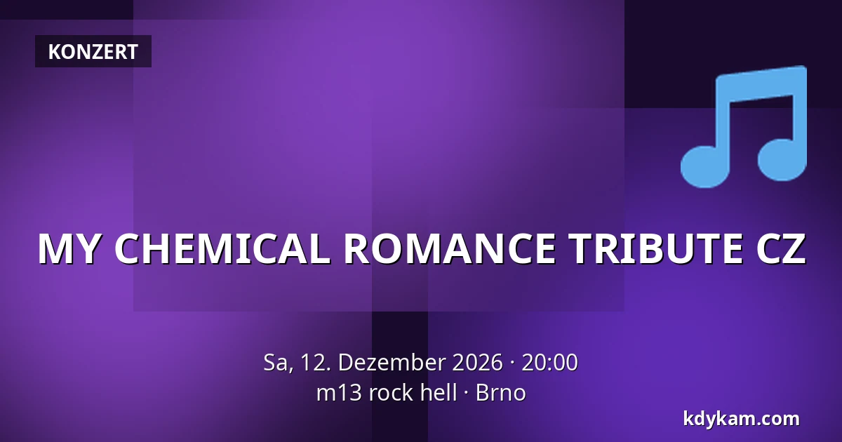 MY CHEMICAL ROMANCE TRIBUTE CZ — m13 rock hell, Brünn
