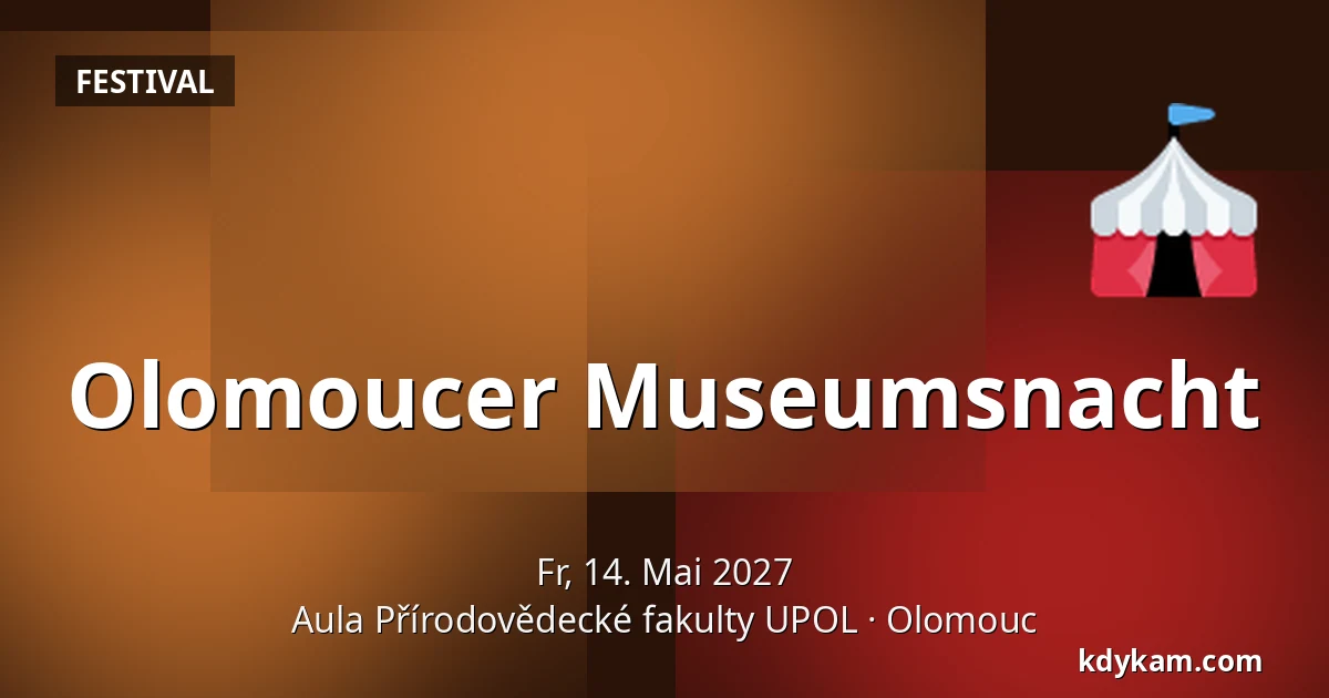 Olomoucer Museumsnacht — Aula der Fakultät für Naturwissenschaften UPOL, Olmütz