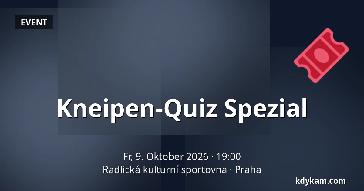 Kneipen-Quiz Spezial — Radlická Kultur- und Sportzentrum, Prag