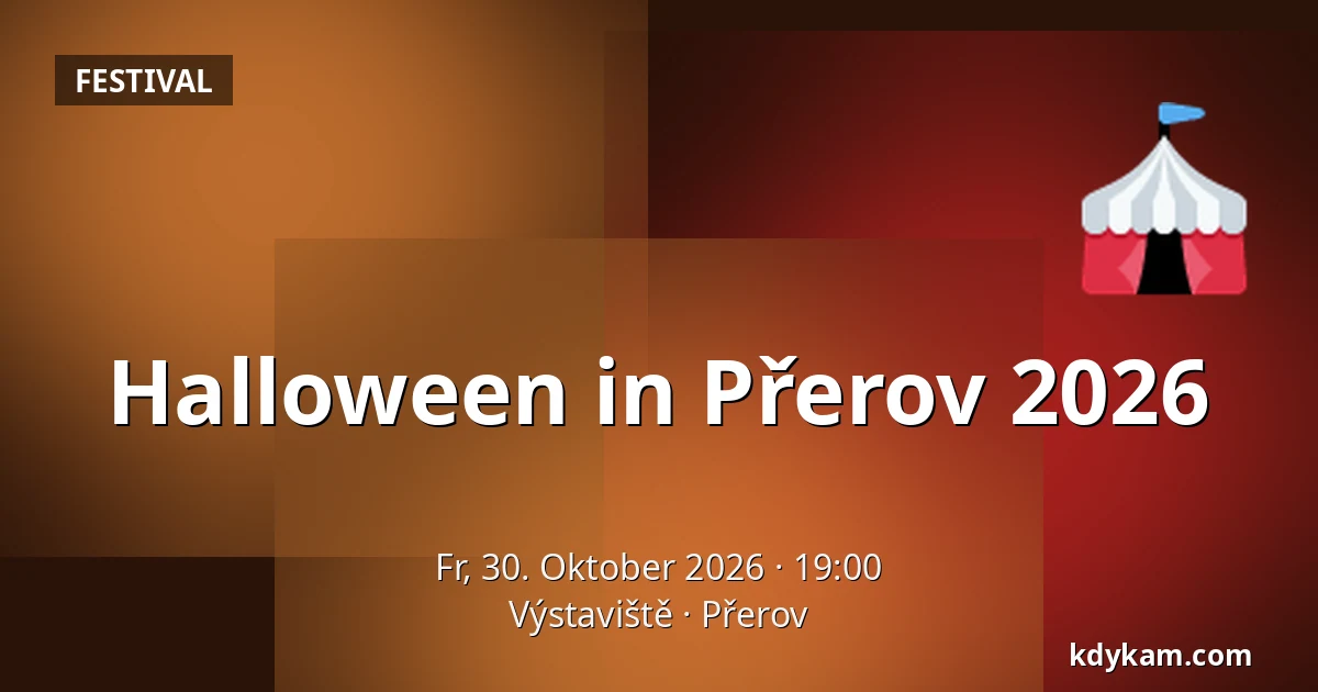 Halloween in Přerov 2026 — Ausstellungszentrum Přerov, Přerov