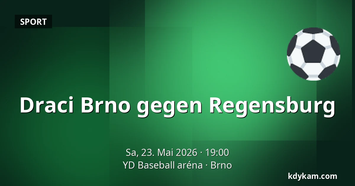 Draci Brno gegen Regensburg — YD Baseball Arena, Brünn
