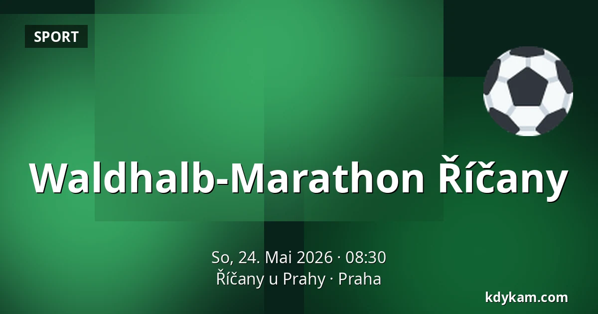 Waldhalb-Marathon Říčany — Říčany u Prahy, Prag