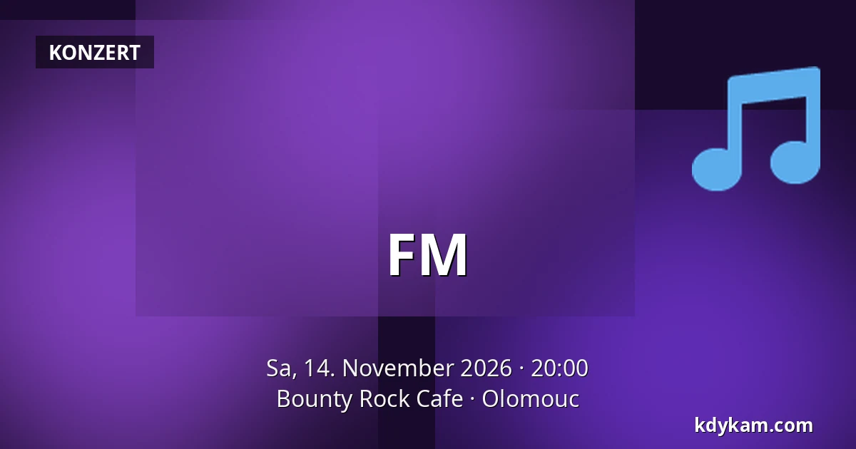 FM — Bounty Rock Cafe, Olmütz