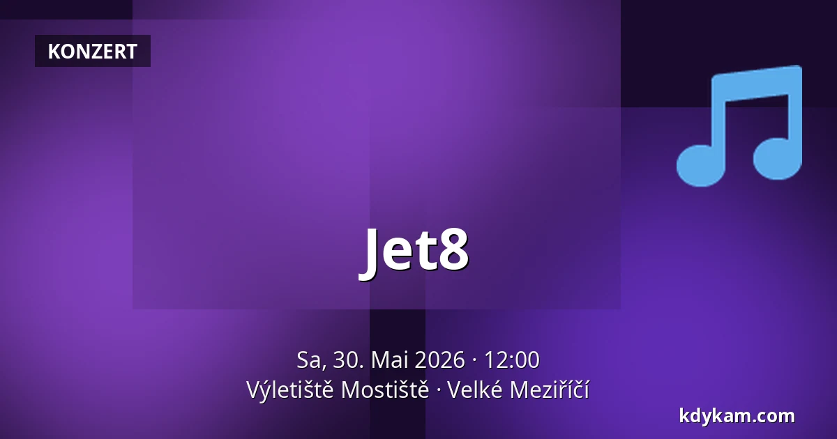 Jet8 — Výletiště Mostiště, Velké Meziříčí