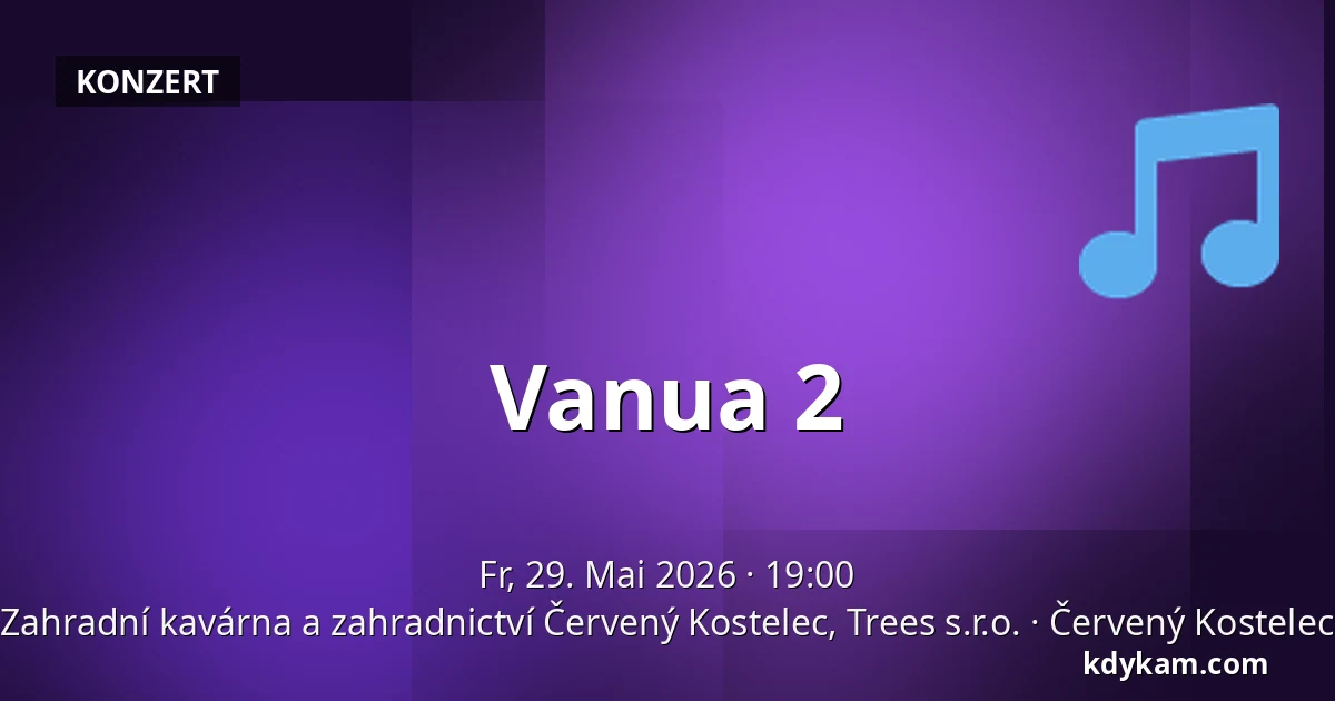 Vanua 2 — Zahradní kavárna a zahradnictví Červený Kostelec, Trees s.r.o., Červený Kostelec