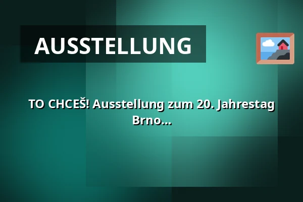 TO CHCEŠ! Ausstellung zum 20. Jahrestag des Instituts für Architektur FAST VUT in Brno — Slatina, Brünn