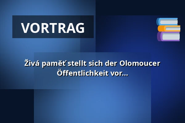 Živá paměť stellt sich der Olomoucer Öffentlichkeit vor… — Červený kostel v Olomouci, Olmütz
