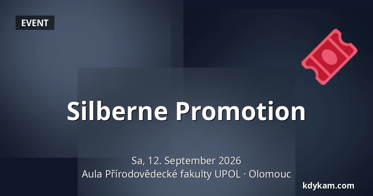 Silberne Promotion — Aula der Fakultät für Naturwissenschaften UPOL, Olmütz