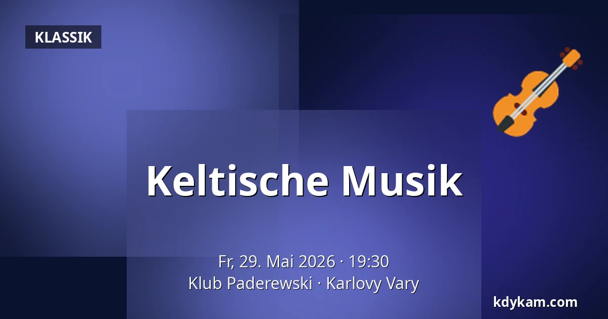 Keltische Musik — Paderewski Club, Karlsbad