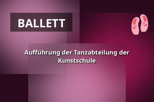 Aufführung der Tanzabteilung der Kunstschule — Kulturní centrum, Česká Třebová