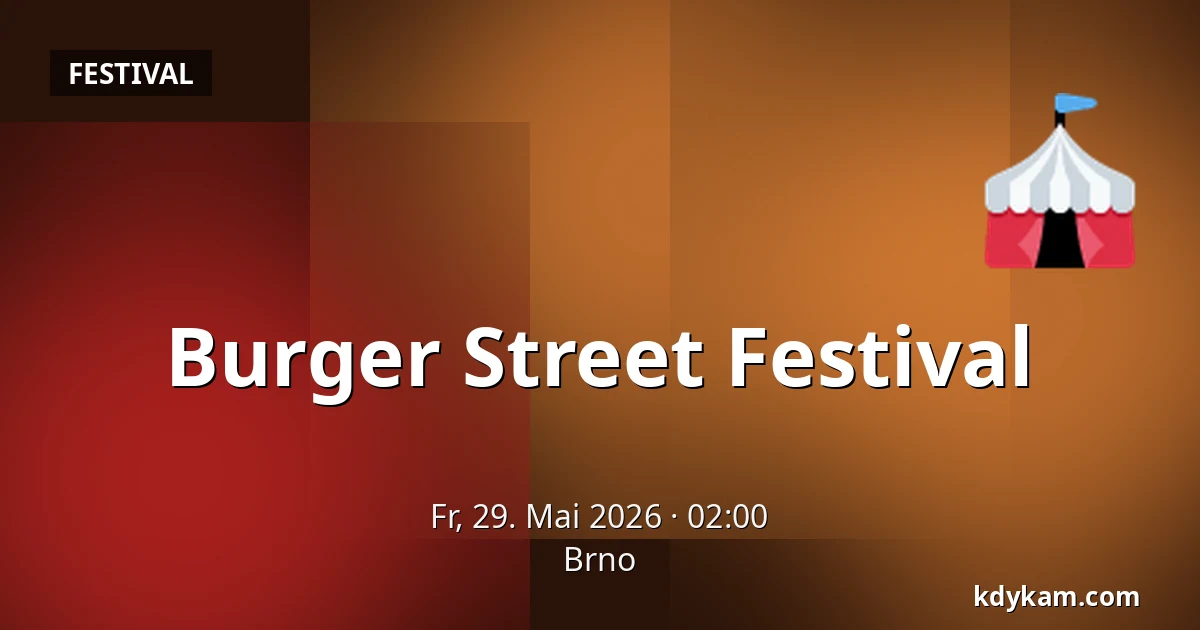 Burger Street Festival — Brünn